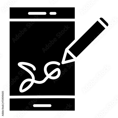 Digital Signature Icon Style
