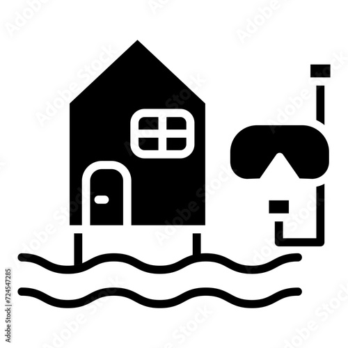 Dive Resort Icon Style