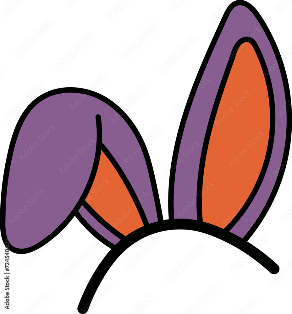 Cute headband element vector Cute headband element vector