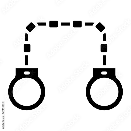 Handcuffs Icon Style