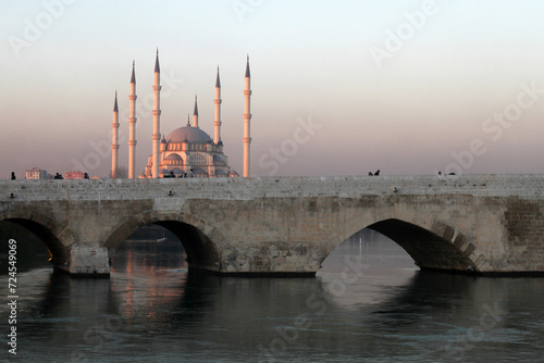 Adana / Turkey, Sabanci Central Mosque view.