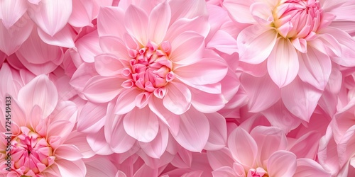 Colorful Dahlia flowers background