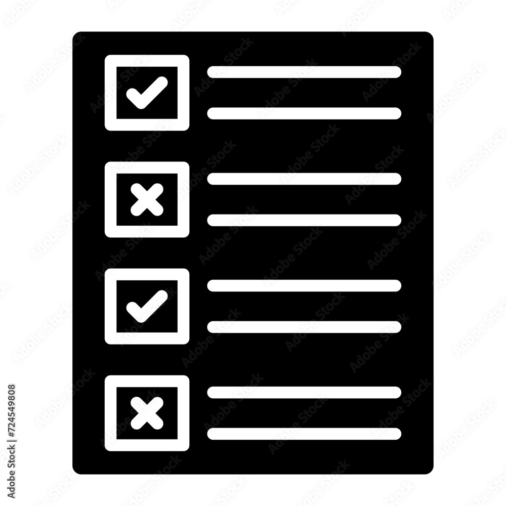 Ballot Paper Icon Style Ballot Paper Icon Style