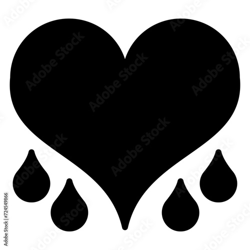 Bleeding Heart Icon Style