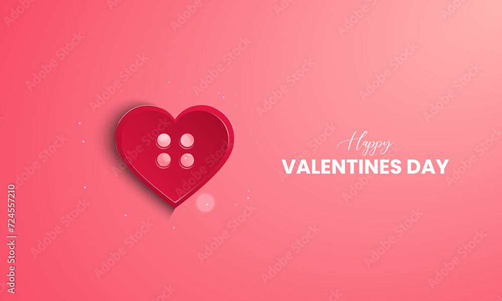 Happy Valentine day. Creative valentine day ads. Creative Design for banner, poster, 3D illustration. Happy Valentine day. Creative valentine day ads. Creative Design for banner, poster, 3D illustration.