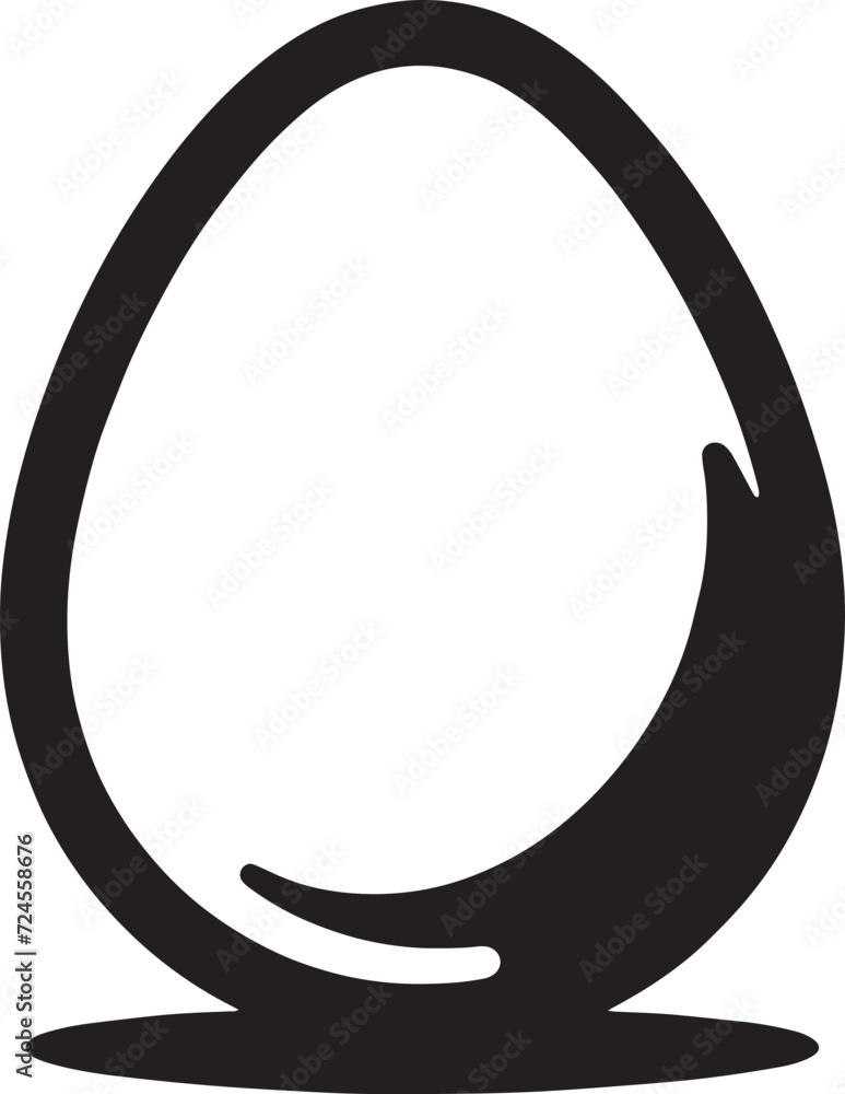 Egg Silhouette Icon Egg Silhouette Icon