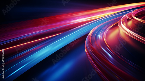 Abstract futuristic background of a websites representing the light and velocity, Abstract neon speed line futuristic background,