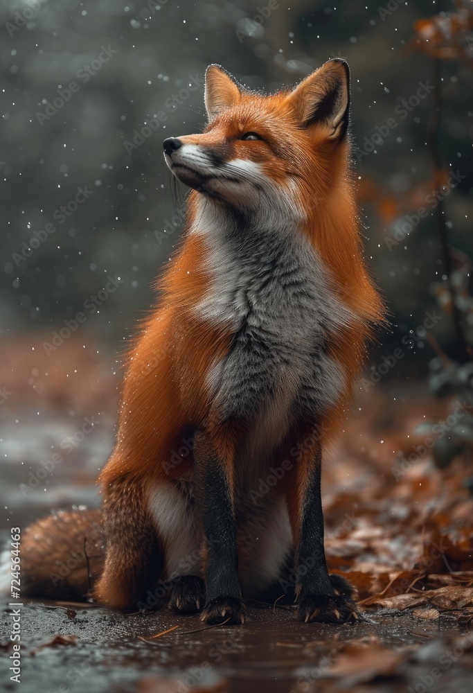 a_fox_with_a_beautiful_head_and_a_tan_body a_fox_with_a_beautiful_head_and_a_tan_body
