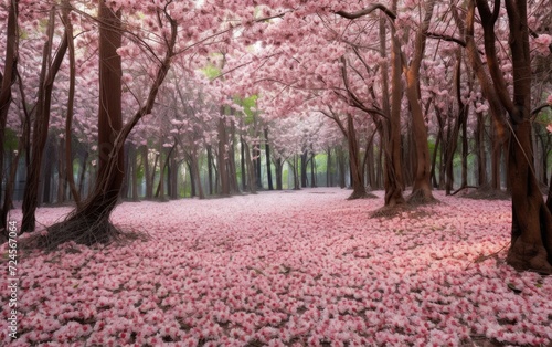 Natural Cherry Blossom Petal Mat