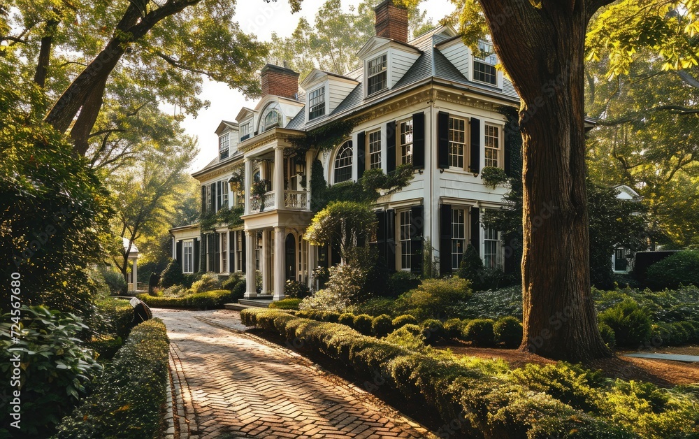 American Colonial Elegance Classic Mansion