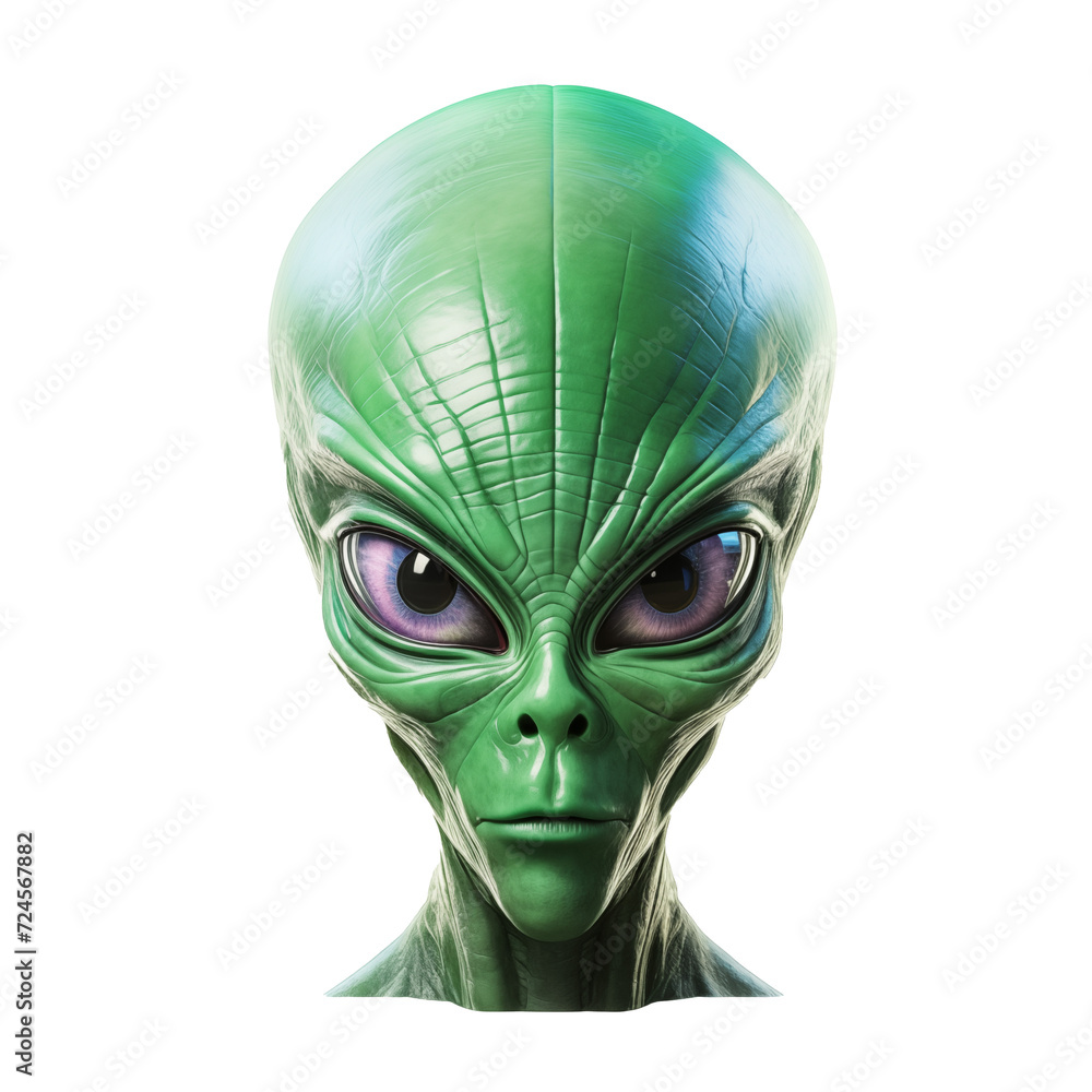 green alien head green alien head