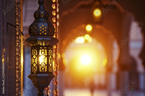 decorative lantern with beads