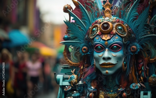 Vibrant Carnival Float Extravaganza