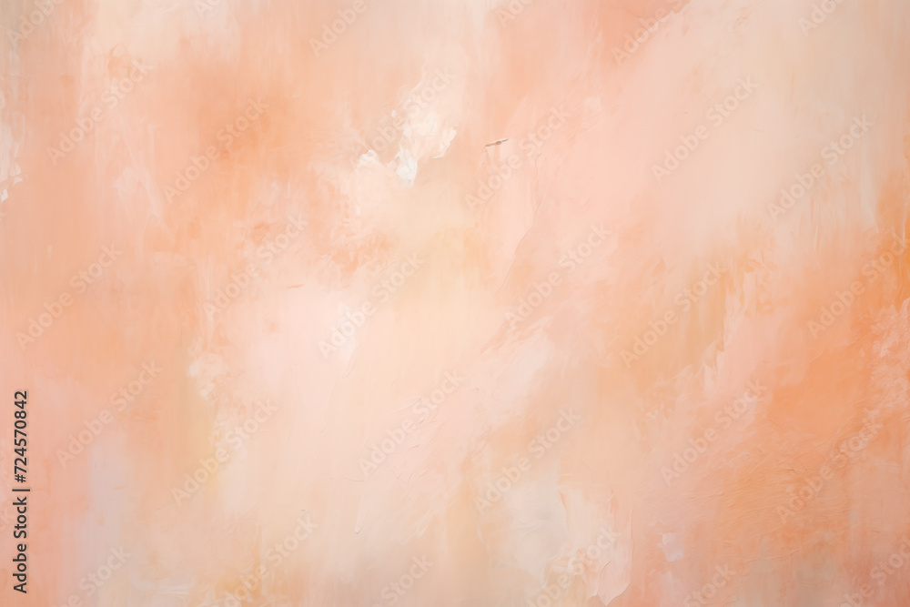 Fototapeta premium Abstract orange background with grunge texture and watercolor brush strokes