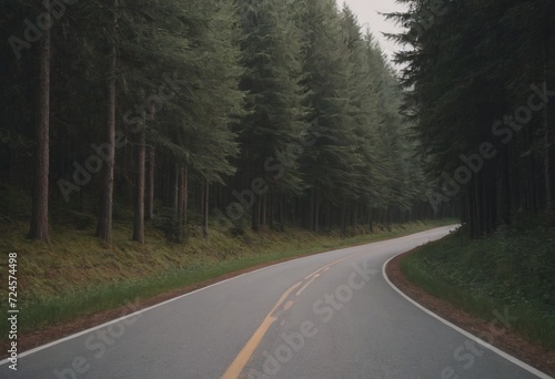 Beautiful tree lined road in the Tunnel of Trees on a drive through Emmet County from Harbor Springs