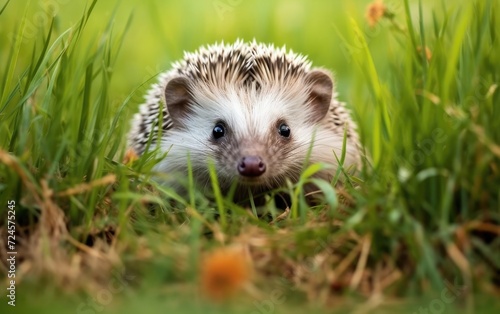 Adorable Hedgehog Sniffing Around