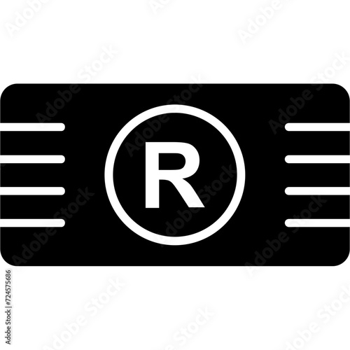 South Africa Rand currency Icon