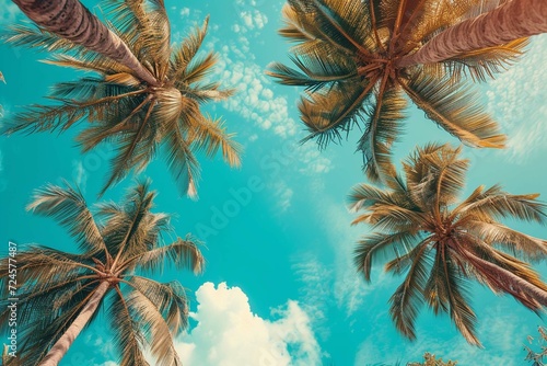 palm tree on the beach © Hussain
