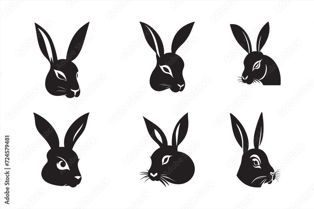 Fototapeta premium Silhouette Vector design of a Rabbit icon