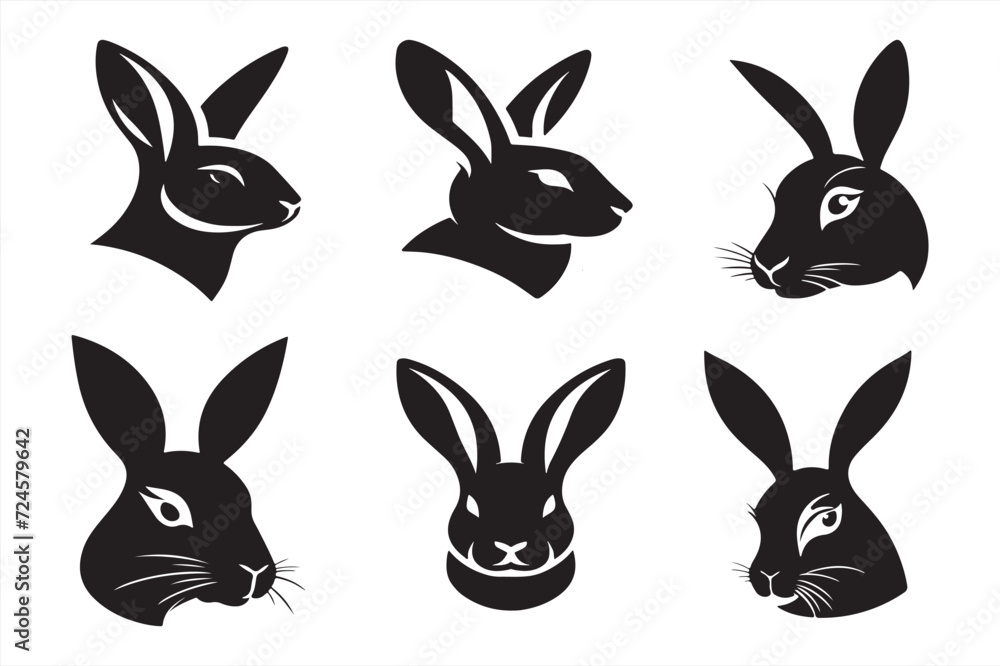 Fototapeta premium Silhouette Vector design of a Rabbit icon