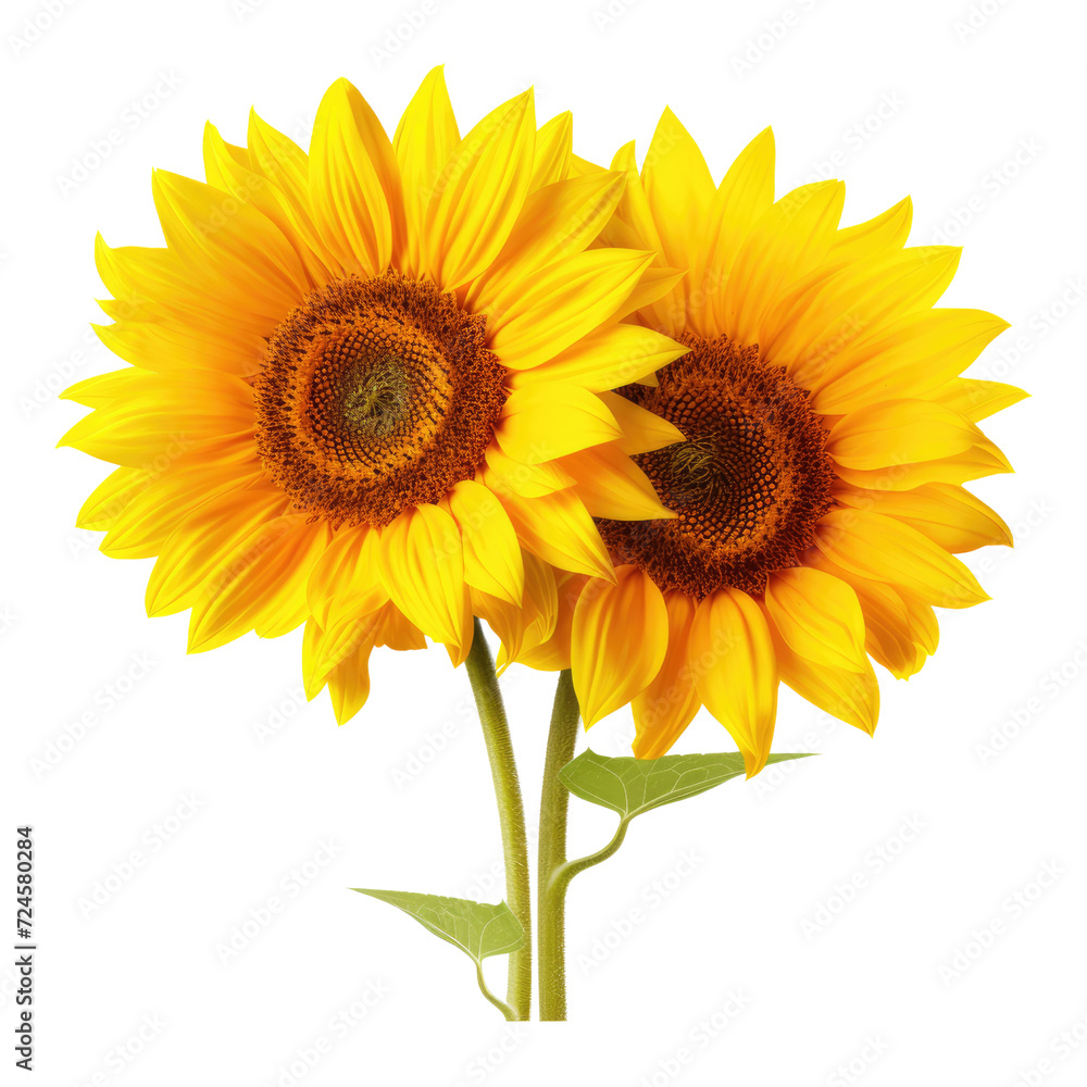 Sunflower flowers isolated on white background Photo PNG Sunflower flowers isolated on white background Photo PNG