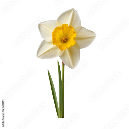 Narcissus isolated on transparent background