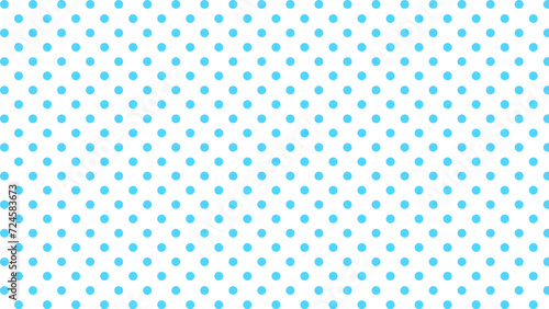 Blue polka dots in the white background