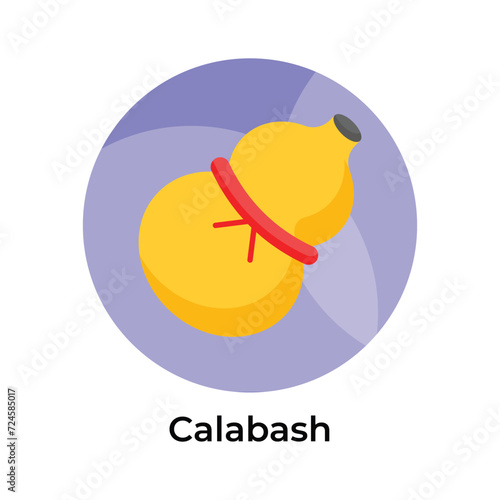 Perfectly designed icon of calabash ready to use in websites and mobile apps