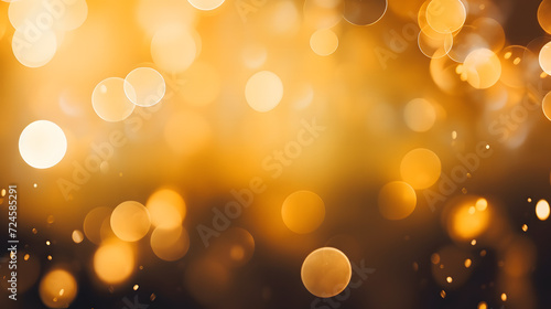 Golden Elegance on Mustard: A Mesmerizing Blend of Black Details and Glistening Bokeh on a Mustard Yellow Background