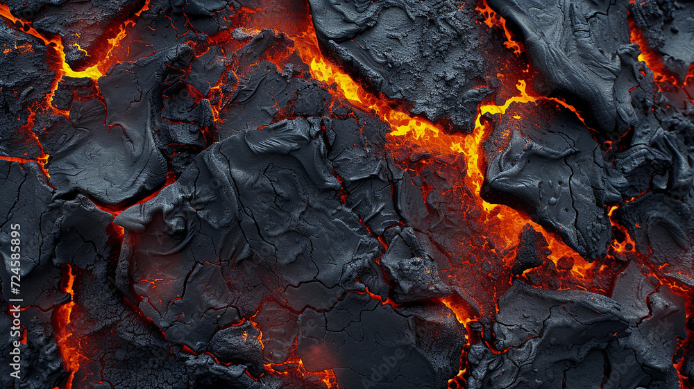 Lava texture fire background rock volcano magma molten hell hot flow ...
