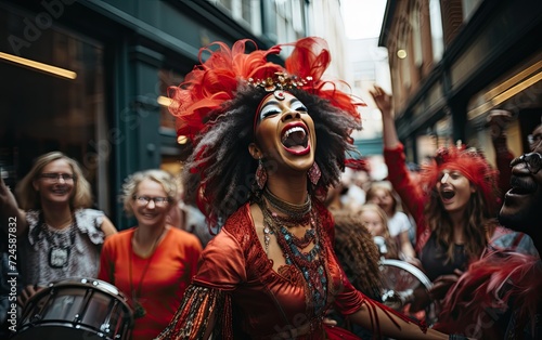 Carnival Street Performers in Action