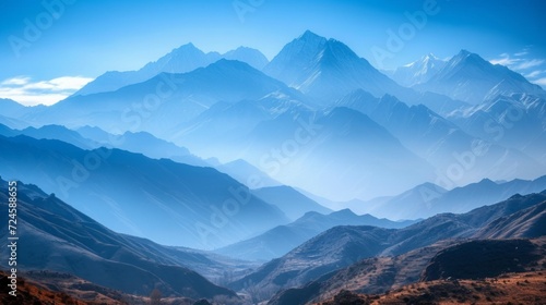 Beautiful photo of mountains for background