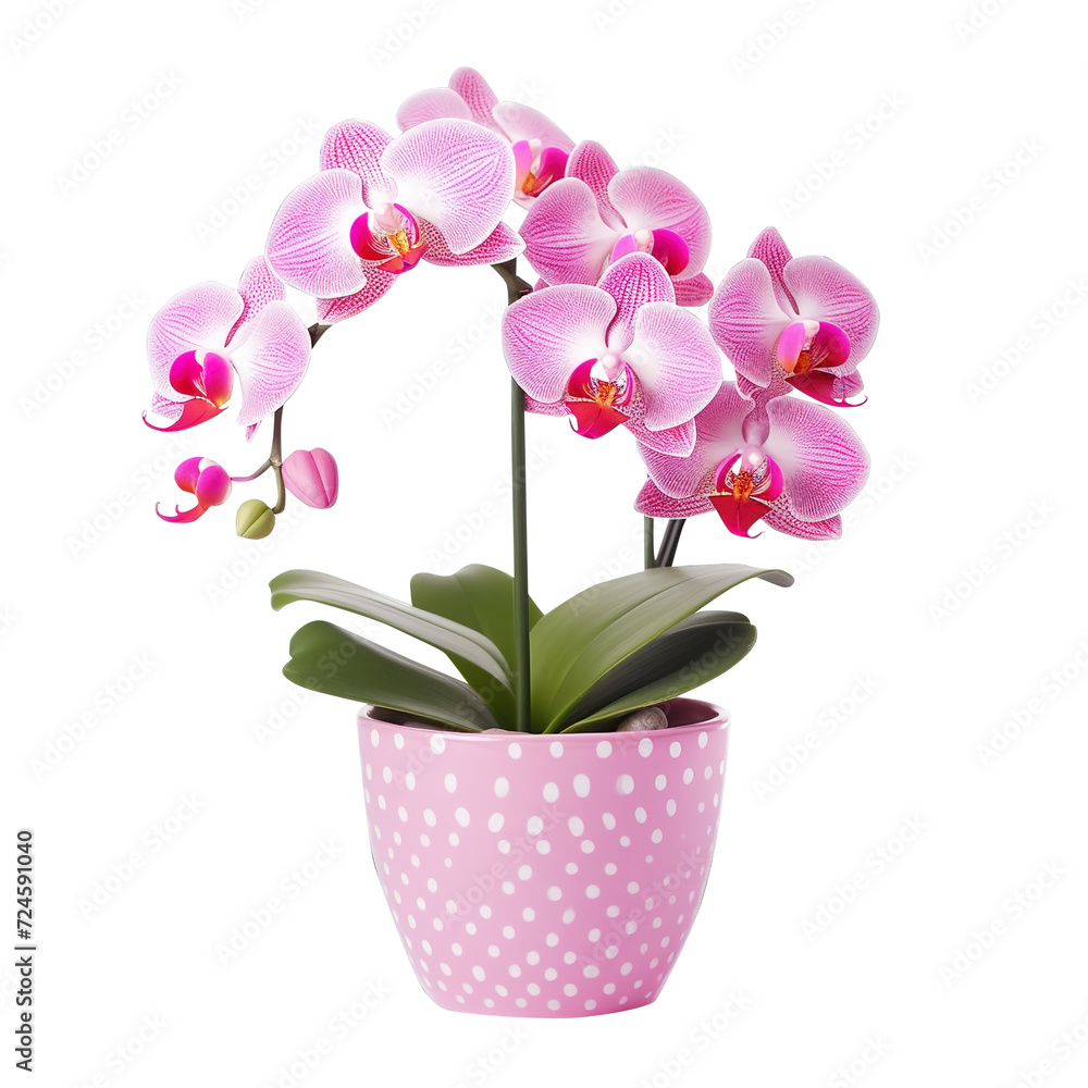 pink love shape orchid in a basket on transparent background, clipping path,png, pink love shape orchid in a basket on transparent background, clipping path,png,