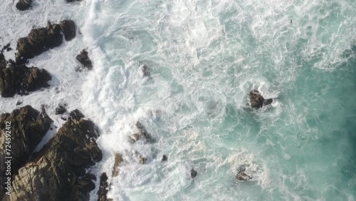 Wallpaper Mural 4K cinematic aerial over Point Lobos State Natural Reserve. Torontodigital.ca