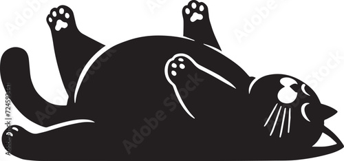 Yoga Cats, Chubby Cat, Cute Cat, Cat Silhouette, Cat Yoga, Funny Cat Yoga, Kitty, Pet