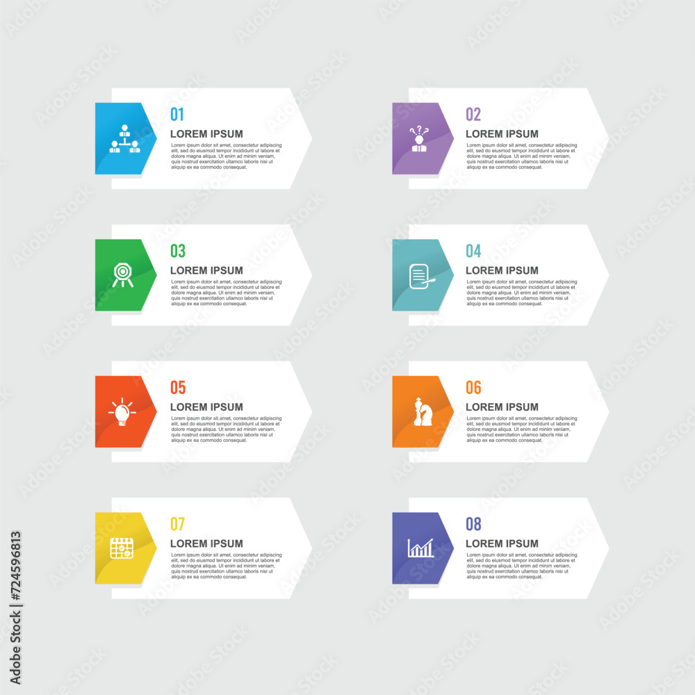 Numbers infographic for business options, steps, processes Numbers infographic for business options, steps, processes