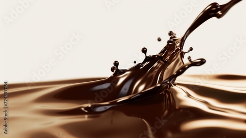 Rich Chocolate Splash Close-up