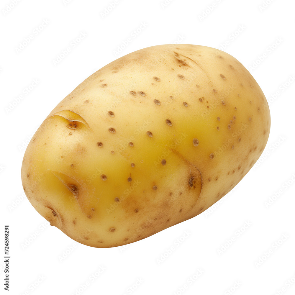 Young potato isolated on transparent background Young potato isolated on transparent background