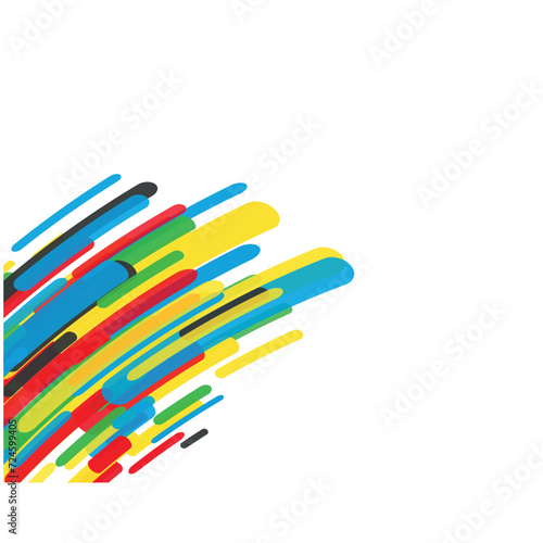 Olympic background. Abstract multicolored background. Vector graphics for design.