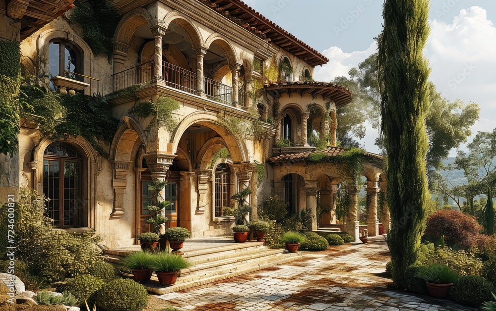 Villa in Italian Renaissance Style