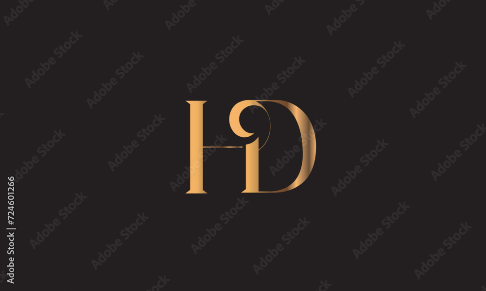 HD, DH , D , H , Abstract Letters Logo Monogram HD, DH , D , H , Abstract Letters Logo Monogram