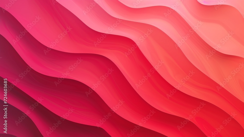 Fototapeta premium Abstract wallpaper of flowing red curves. Beautiful close-up background.