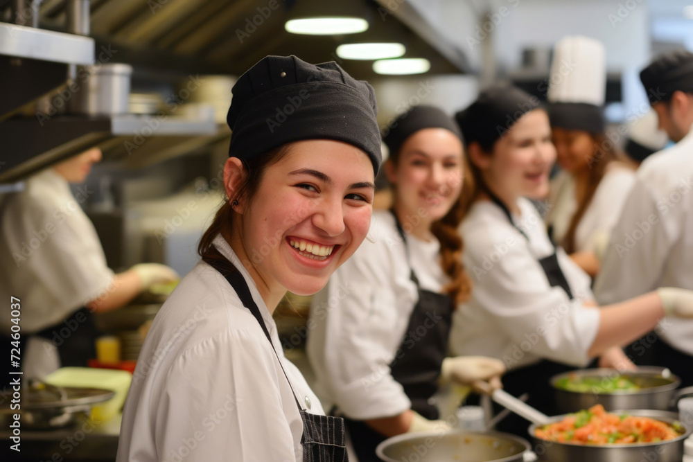 A group of young, talented chefs come together in the kitchen