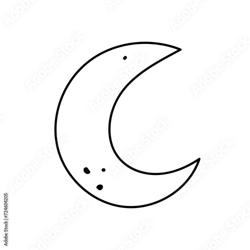 cornet de glace doodle mignon noir