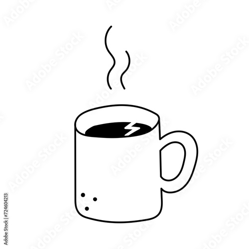 branche doodle mignon noir