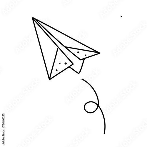 feuille d'arbre doodle mignon noir