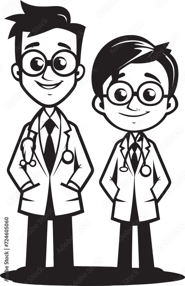 Encounters of Empathy Doctor Patient Stories in Black Iconic Logo Bridging Care Doctor Patient Harmony Illustrated in Black Vector Encounters of Empathy Doctor Patient Stories in Black Iconic Logo Bridging Care Doctor Patient Harmony Illustrated in Black Vector