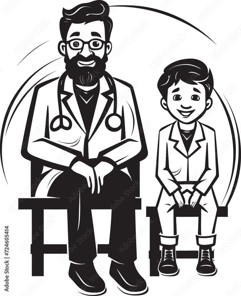 Unity in Care Doctors Empathy for Patients in Black Iconic Design Healing Embrace Doctors Supportive Care for Patients in Black Vector Art Unity in Care Doctors Empathy for Patients in Black Iconic Design Healing Embrace Doctors Supportive Care for Patients in Black Vector Art