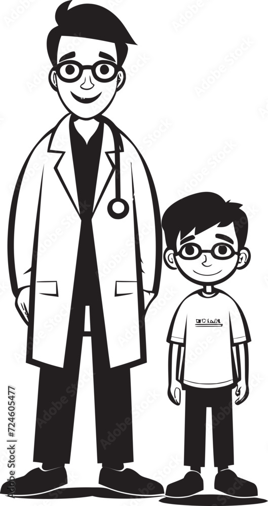 Compassionate Connections Doctors Bond with Patients in Black Iconic Design Sympathetic Support Doctors Compassionate Care for Patients in Black Vector Logo Compassionate Connections Doctors Bond with Patients in Black Iconic Design Sympathetic Support Doctors Compassionate Care for Patients in Black Vector Logo