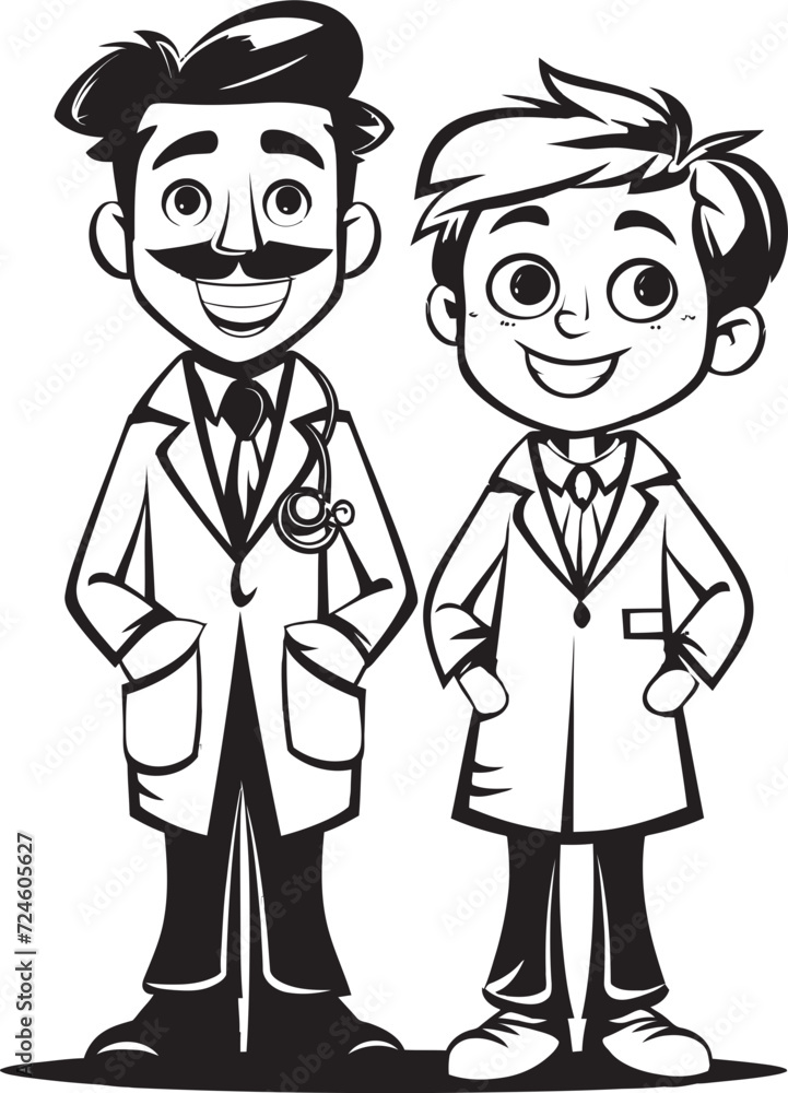 Empathetic Unity Doctors Connection with Patients in Black Iconic Art Empathy Emblem Doctor Patient Connection Illustrated in Black Iconic Design Empathetic Unity Doctors Connection with Patients in Black Iconic Art Empathy Emblem Doctor Patient Connection Illustrated in Black Iconic Design